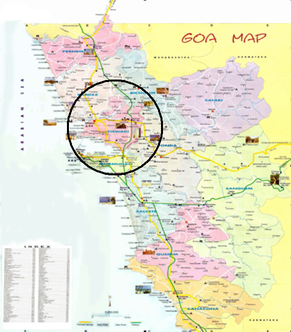map of Goa
